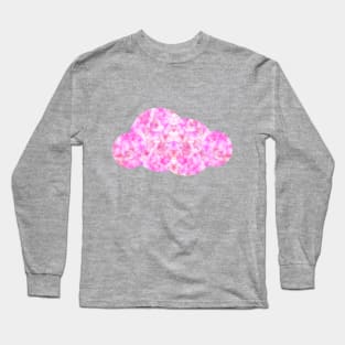 Coral Pink Fluffy Cloud Long Sleeve T-Shirt